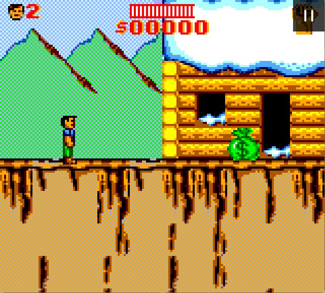 Cliffhanger - Game Gear game screenshot (1994) by Sony Imagesoft